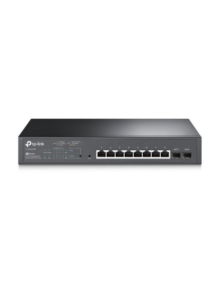 Tp-link jetstream tl-sg2210mp przełącznik sieciowy zarządzany l2/l2+ gigabit ethernet (10/100/1000) obsługa poe 1u czarny
