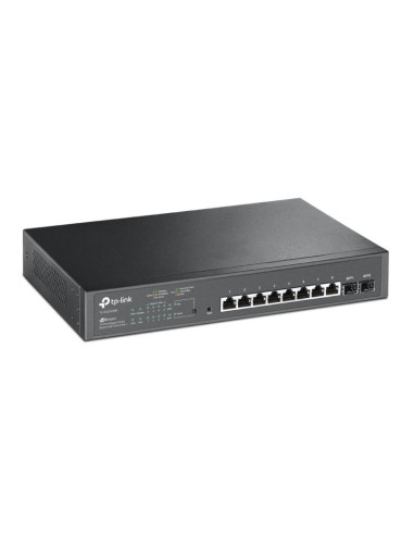 Tp-link jetstream tl-sg2210mp przełącznik sieciowy zarządzany l2/l2+ gigabit ethernet (10/100/1000) obsługa poe 1u czarny