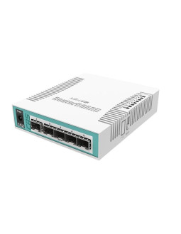 Mikrotik crs106-1c-5s łącza sieciowe gigabit ethernet (10/100/1000) obsługa poe biały