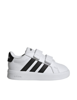 Buty dla dzieci adidas grand court 3.0 infants białe hp3534