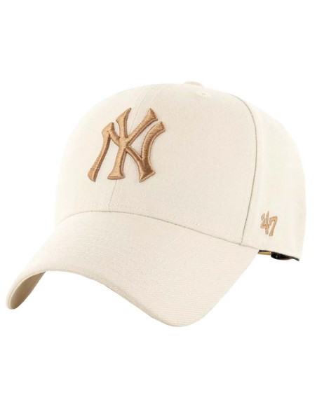 47 brand mlb new york yankees cap b-mvpsp17wbp-ntu beżowe one size