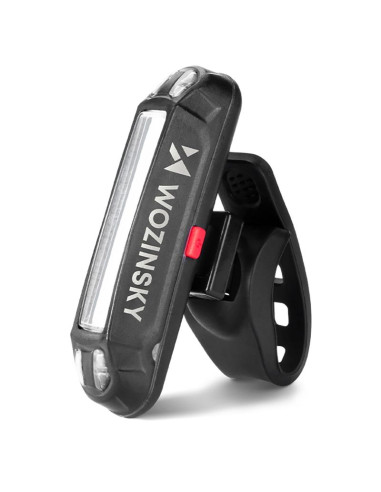 Zestaw lampek rowerowych wozinsky wsblb2 przednia (400 lm) usb-c i tylna usb micro - czarny