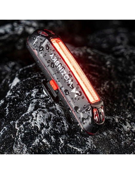 Zestaw lampek rowerowych wozinsky wsblb2 przednia (400 lm) usb-c i tylna usb micro - czarny