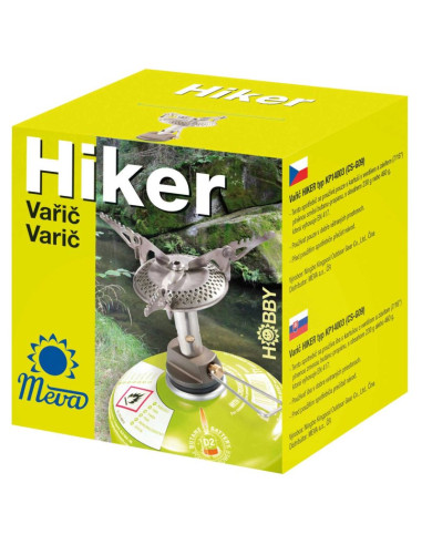 Najlżejsza kuchenka turystyczna na kartusze gazowe (zawór lub gwint) hiker 70gram 2.4kw
