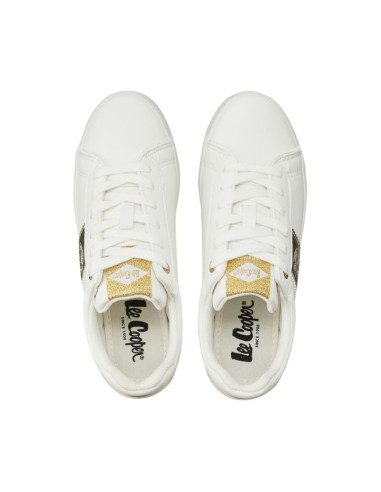 Buty damskie lee cooper biało-złote lcw-26-31-4365la