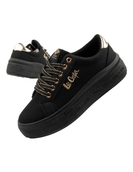 Lee cooper buty sportowe damskie trampki modne czarne wygodne
