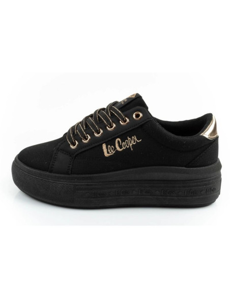 Lee cooper buty sportowe damskie trampki modne czarne wygodne