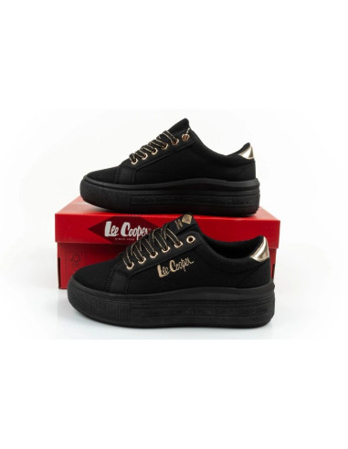 Lee cooper buty sportowe damskie trampki modne czarne wygodne