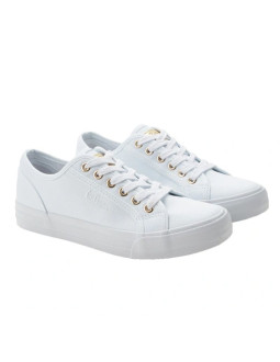 Lee cooper buty sportowe damskie trampki z tkaniny stylowe białe
