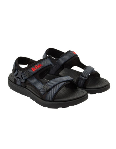 Lee cooper buty męskie sandały na rzepy na lato na plażę lekkie niebieskie czarne