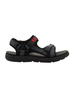 Lee cooper buty męskie sandały na rzepy na lato na plażę lekkie niebieskie czarne 2