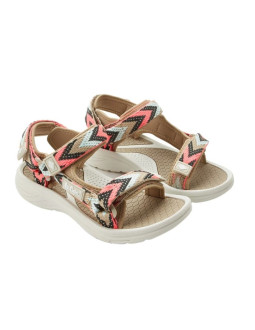 Lee cooper buty damskie sandały na rzepy na lato na plażę lekkie beżowe