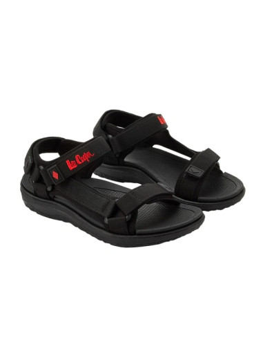 Lee cooper buty damskie sandały na rzepy na lato na plażę lekkie czarne