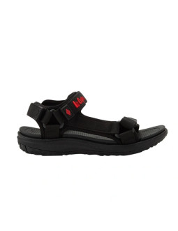 Lee cooper buty damskie sandały na rzepy na lato na plażę lekkie czarne 2
