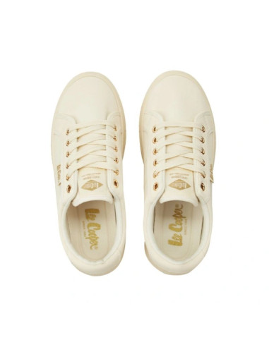 Lee cooper buty damskie sportowe trampki beżowe platforma modne