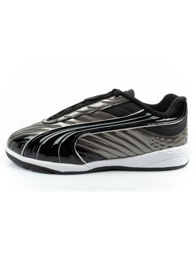 Puma buty sportowe sneakersy dziecięce v-s2 goalgetter modne srebrne