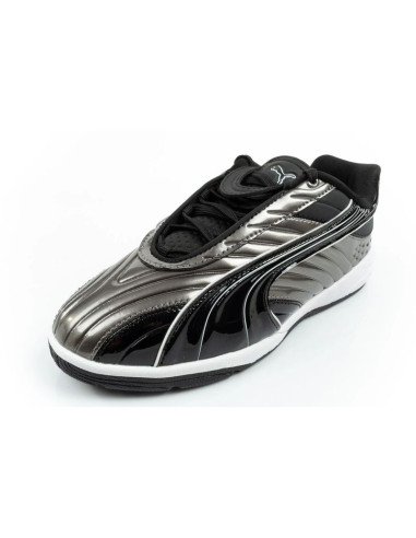 Puma buty sportowe sneakersy dziecięce v-s2 goalgetter modne srebrne