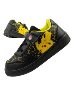 Leomil buty sportowe dziecięce sneakersy pokemon lekkie na rzep czarne