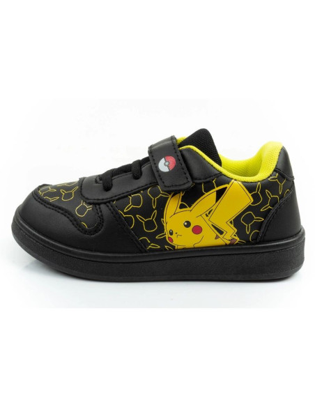 Leomil buty sportowe dziecięce sneakersy pokemon lekkie na rzep czarne