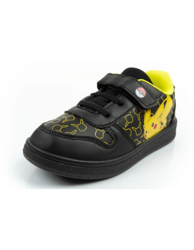 Leomil buty sportowe dziecięce sneakersy pokemon lekkie na rzep czarne