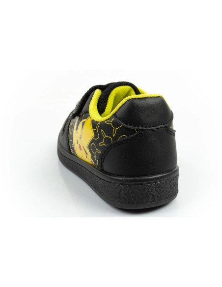 Leomil buty sportowe dziecięce sneakersy pokemon lekkie na rzep czarne