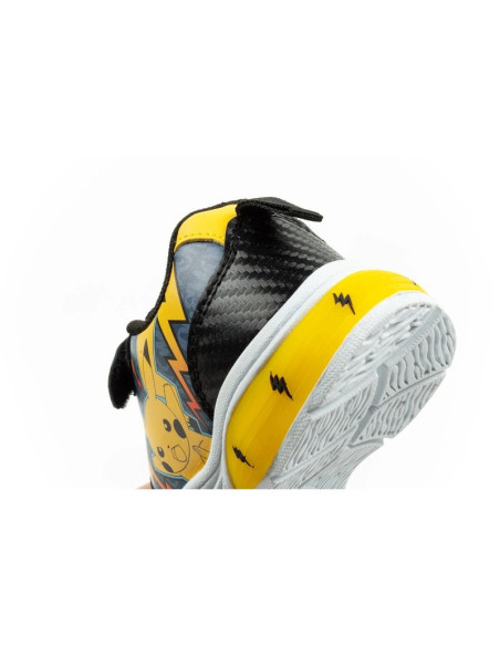Leomil buty sportowe dziecięce sneakersy pokemon lekkie na rzep led czarne żółte