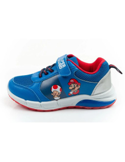 Leomil buty sportowe dziecięce sneakersy super mario na rzep led niebieskie 2