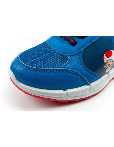 Leomil buty sportowe dziecięce sneakersy super mario na rzep led niebieskie