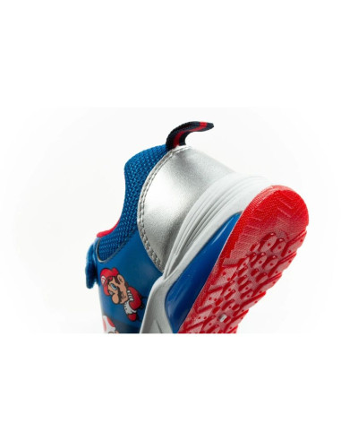 Leomil buty sportowe dziecięce sneakersy super mario na rzep led niebieskie