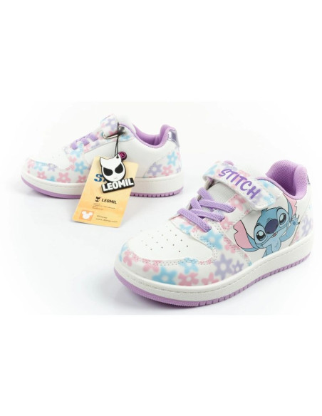 Leomil buty sportowe dziecięce sneakersy stitch wygodne lekkie na rzep