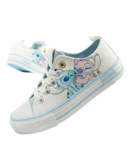Leomil buty sportowe dziecięce trampki stitch wygodne lekkie białe