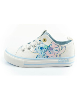 Leomil buty sportowe dziecięce trampki stitch wygodne lekkie białe 2
