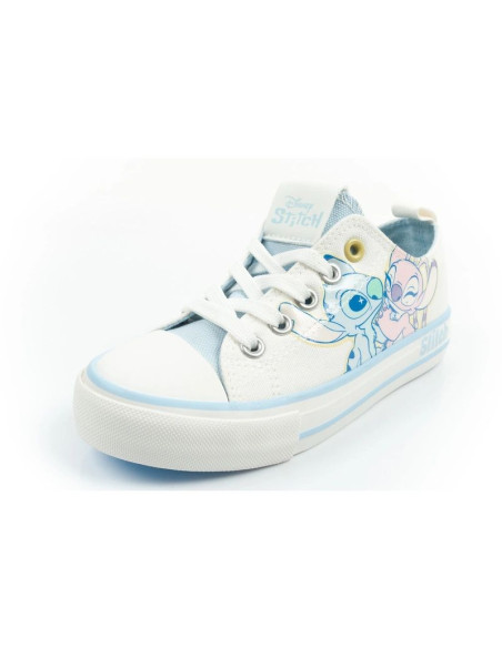 Leomil buty sportowe dziecięce trampki stitch wygodne lekkie białe