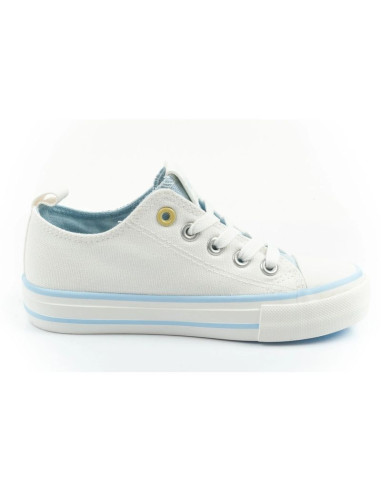 Leomil buty sportowe dziecięce trampki stitch wygodne lekkie białe