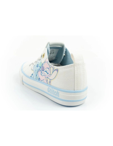 Leomil buty sportowe dziecięce trampki stitch wygodne lekkie białe