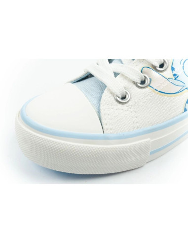 Leomil buty sportowe dziecięce trampki stitch wygodne lekkie białe