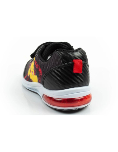 Leomil buty sportowe dziecięce sneakersy pokemon lekkie na rzep led czarne