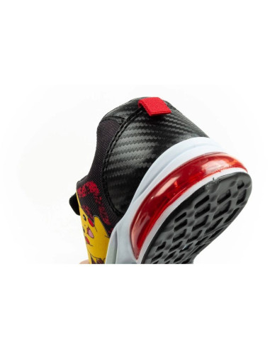Leomil buty sportowe dziecięce sneakersy pokemon lekkie na rzep led czarne