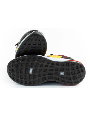 Leomil buty sportowe dziecięce sneakersy pokemon lekkie na rzep led czarne