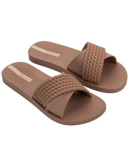 Ipanema buty klapki damskie street ii modne wygodne brązowe laczki