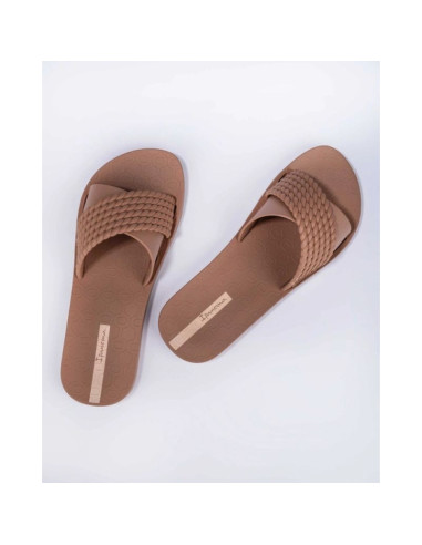 Ipanema buty klapki damskie street ii modne wygodne brązowe laczki
