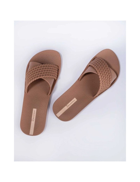 Ipanema buty klapki damskie street ii modne wygodne brązowe laczki