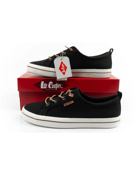 Lee cooper buty sportowe damskie trampki modne czarne wygodne