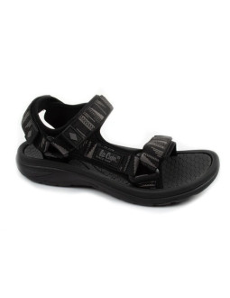 Lee cooper buty męskie sandały na rzepy na lato na plażę lekkie czarne