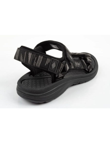 Lee cooper buty męskie sandały na rzepy na lato na plażę lekkie czarne