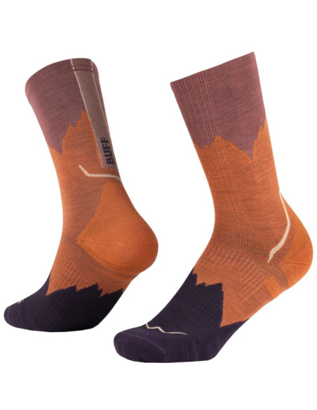Buff merino lightweight crew socks 137796221 brązowe 36-38