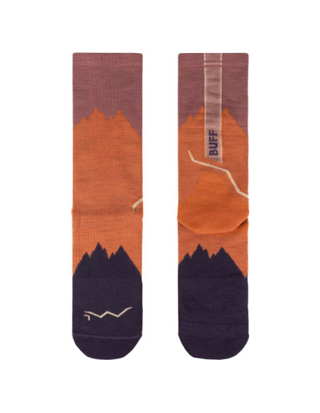 Buff merino lightweight crew socks 137796221 brązowe 36-38