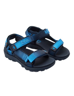 Lee cooper buty dziecięce chłopięce sandały na rzepy na lato na plażę niebieskie