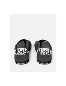 Japonki plażowe rip curl ripper bloom open toe czarne 2