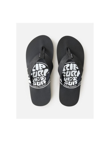 Japonki plażowe rip curl ripper bloom open toe czarne